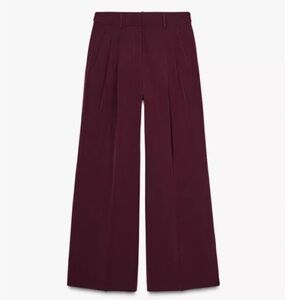 Burgundy Trousers size small Zara